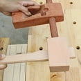 thumbnail image 4 of Wooden Mallet 9.84Inch Beech Wood Carpenter Hammer For Woodworking Carving Mallet Striking Chisels, 4 of 5