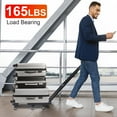 thumbnail image 6 of Folding Hand Truck TeqHome 165LBS Heavy Duty Luggage Cart Utility Dolly Platform Cart for Luggage with Retractable Handle 1 Elastic Ropes Black, 6 of 12
