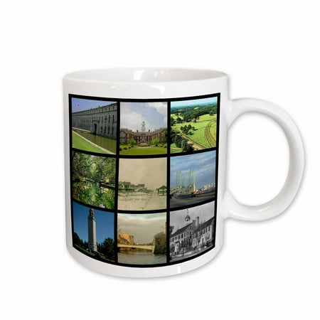 

3dRose Delaware State Collage - Ceramic Mug 15oz (mug_26317_2)
