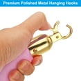thumbnail image 4 of Uxcell 5.9 Feet Pink Velvet Stanchion Rope, Crowd Control Barrier Rope with Snap Hook, Golden, 4 of 6