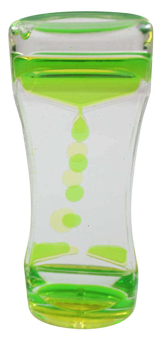 1 GREEN/YELLOW Liquid Dripping Timer - Calm Down Jar - Soothing and ...