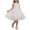 White, variant on CYRBOKO Flower Girl Dresses, Sleeveless A-line Wedding Princess Mesh Dresses Beige Size 6-7 T