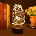 thumbnail image 3 of Goku Super Saiyan Led Night Light Anime Dragon Ball lámpara de mesa para niños, decoración de dormitorio, lámpara 3D, regalos de cumpleaños para niños, juguetes, 3 of 5