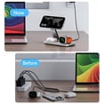 thumbnail image 5 of 25W Wireless Charging Compatible For IPhone 17-12 Pro Max, 3-in-1 Magnetic Foldable Compatible With Apple Watch & AirPods Pro White, 5 of 11
