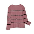 thumbnail image 5 of OGLCCG Girls' Long Sleeve Tees Cotton Crew Neck Super Soft T Shirts Striped Printed Loose Fit Pullover Shirts Tops for Teen Youth Girls 3-14 Years, 5 of 5
