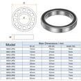 thumbnail image 2 of Uxcell 6807-2RS Ball Bearings 35mmx47mmx7mm Chrome Steel ABEC3 Double Sealed 4 Pack, 2 of 6
