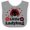 Heather and White, variant on Inktastic Little Ladybug with Flowers Boys or Girls Baby Bib