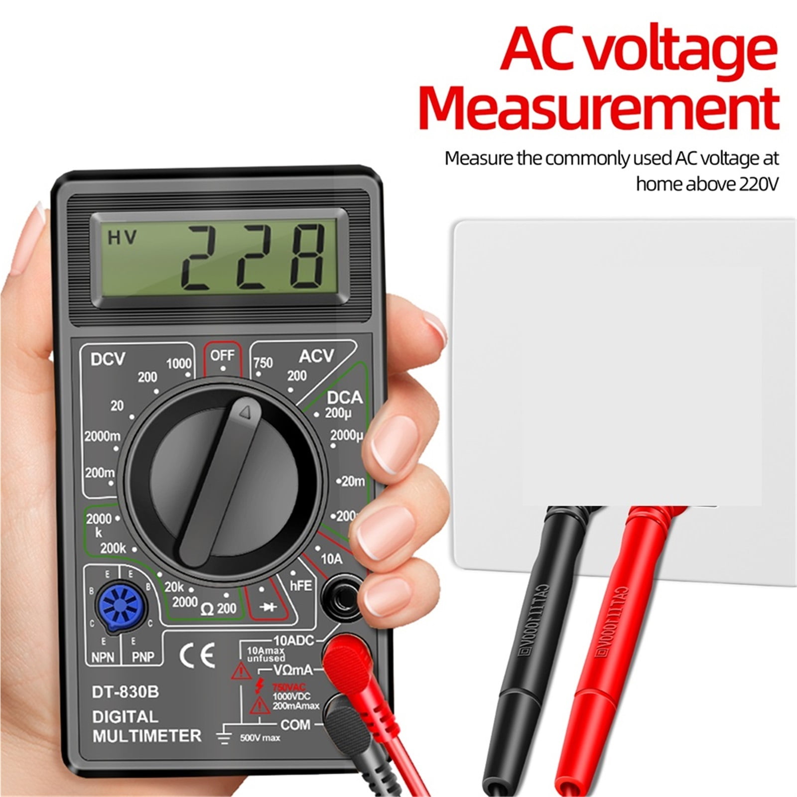 Multimeter Tester Handheld Multimetre Digital Multimeters Professional Multi Meter Multimetro Ohm Maltimeter Tools ,Battery Test