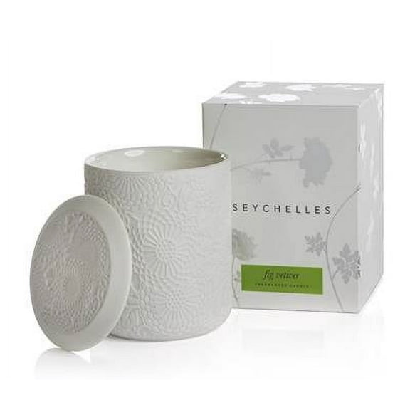 FIG VETIVER Zodax Seychelles 8 oz Scented Jar Candle