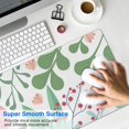 thumbnail image 4 of Cartoon Flowers and Green Leaves&nbsp;pad Mousewaterproofwashable&nbsp;for Office Home Work GamingmousepadRubber Base Mousepad with Stitched Edges 31.5x11.8inches, 4 of 7