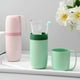 thumbnail image 4 of 1pc Portable Toothbrush Box, Dustproof Toothbrush Toothpaste Cup Holder, Plastic Lightweight Toothbrush Container For Traveling Camping, Bathroom Accessories, 4 of 5