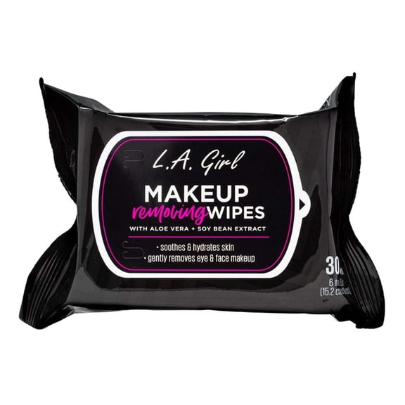 L.A. Girl Makeup Removing Wipes Sensitive Skin G20100 30 Count