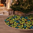 thumbnail image 4 of Salouo Ducks1 Christmas Tree Skirt 30" Farmhouse Christmas Decorations Snowman Xmas Tree Skirt Tree Mat for Holiday Party Decor, 4 of 8