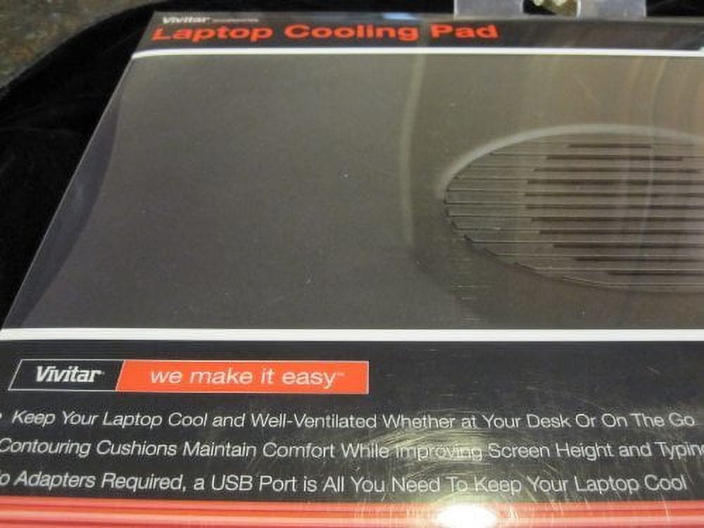 1pc Vivitar Laptop Cooling Pad USB Powered to 17"