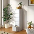 thumbnail image 6 of Metal File Cabinet 5 Drawers, Vertical Filing Cabinet for Home Office, File Cabinets with Lock for Legal/Letter Size Hanging File Folders, (White), 6 of 6