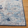 thumbnail image 4 of SAFAVIEH Tucson Candis Oriental Machine Washable Area Rug, Blue/Beige, 9' x 12', 4 of 9