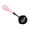 Pink, variant on Purple Purple Dual Outlet Non Stick Wax Melting Spoon With Wooden Handle For Envelope Sealing Invitations Metal Craft