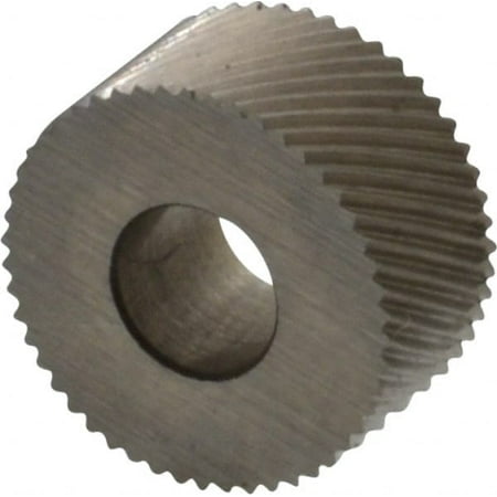 

Made in USA 5/16 Diam 80° Tooth Angle Standard (Shape) Form Type Cobalt Right-Hand Diagonal Knurl Wheel 5/32 Face Width 1/8 Hole 160 Diametral Pitch 30° Helix Bright Finish Series BP