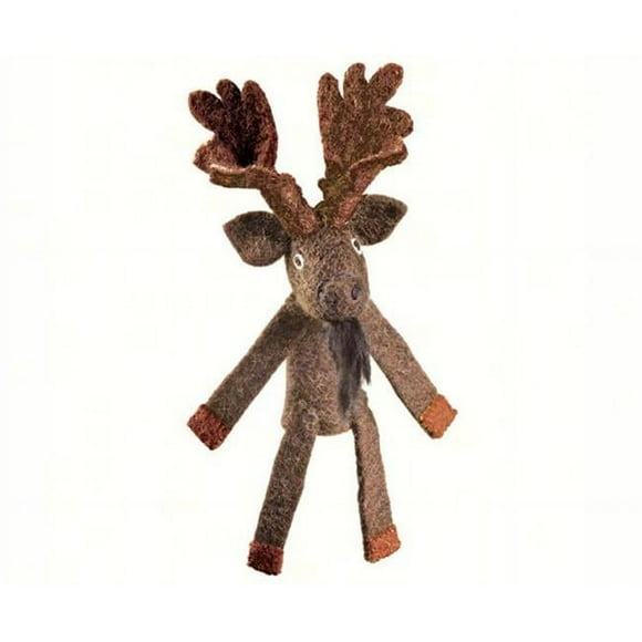 DZI Handmade Designs DZI482013 Moose Woolie Fingerpuppet Ornament