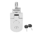 thumbnail image 1 of RV Entry Door Lock, Compression Key Latch Push Type Antirust Zinc Alloy  For Yacht For Motorhome, 1 of 8