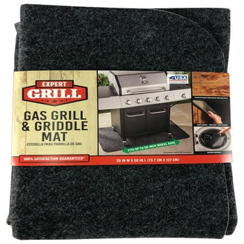Expert Grill  Grill Mat, Griddle Mat, Under the Grill Protective Deck and Patio, Composite Deck Synthetic Deck Safe, 50" x 29"