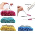 thumbnail image 4 of Juego de 7 pinceles de maquillaje de madera de moda yuxing herramienta para difuminar polvos sueltos, 4 of 5