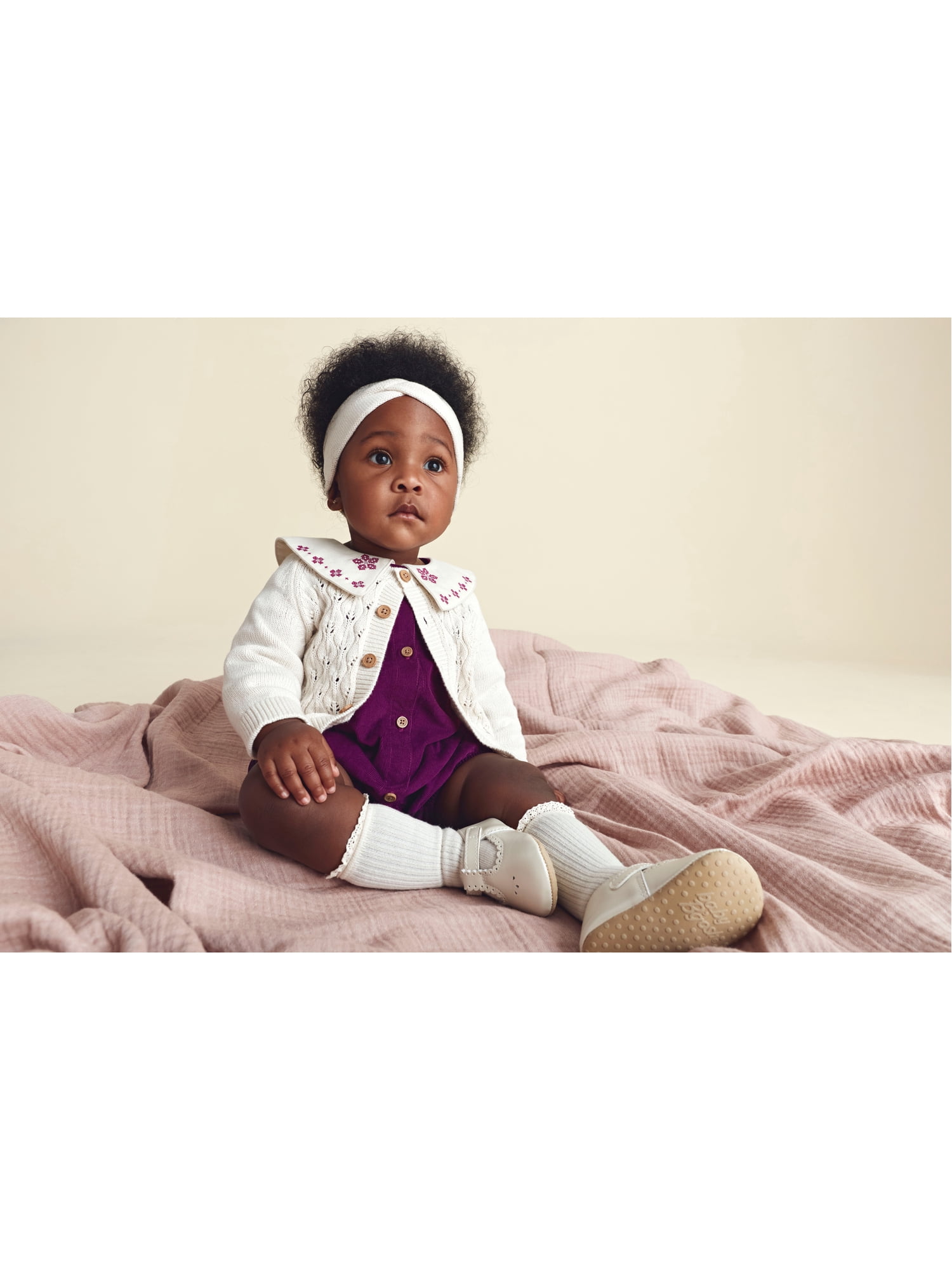 Carter's Child of Mine Baby Girl Cardigan and Headband, 2-Piece, Sizes 0/3-24 Months