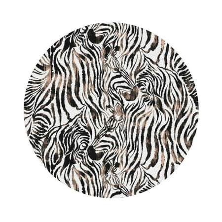 

Salouo Leopard And Zebra Print Round Coaster Drink Coasters Leather Bar Beer Beverage Coasters for Drinks Set of 4 for Tabletop Protection Coffee Table Decor