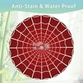 thumbnail image 3 of Halloween Spider Web 60 inch Round Tablecloth,Red Cobweb Circle Table Cover Stain Resistance Water Repellent Wrinkle-Free Table Cloth for Home Kitchen Dining Party Patio Indoor Outdoor, 3 of 6