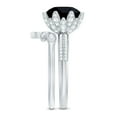 thumbnail image 3 of Lab Created Black Diamond Bridal Ring Set with Moissanite for Women - AAAA Grade - 10 mm, 18K White Gold, US 11.50, 3 of 8