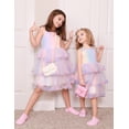 thumbnail image 6 of Arshiner Toddler Girls Tulle Dress Tiered Ruffle Fluffy Spaghetti Straps Tutu Dresses Summer Clothes, 6 of 6