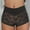 Black, variant on Abomasnow Sexy Underwear for Women Floral Lace See Through Boyshort Panties High Waist Sheer Underwear Lightweight Soft Lace Panties
