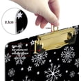 thumbnail image 3 of FMSHPON Christmas Snowflakes Clipboard Hardboard Wood Nursing Clip Board and Pull for Standard A4 Letter 13x9 inches, 3 of 7