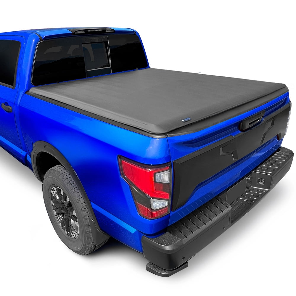 DICMIC Soft Quad-Fold Truck Bed Tonneau Cover Compatible With 2004-2015 Nissan Titan - View #9