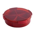 thumbnail image 1 of Outdoor Storage Box Plastic Divided Serving Tray with Lids Snack Fruit Trayfood Storage Lunch Storage Box Vegetarian Candy Snack Party Appetizers Tray Small Lunch Box,Lunch Box Containers, 1 of 6