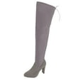 thumbnail image 6 of Oyedens Stiletto over The Knee High Boots for Women Ladies Suede Pointed Toe High Heel Thigh High Boots, 6 of 9