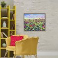 thumbnail image 3 of Stupell Industries Contemporary Hot Summer Blooms Brown Floating Frame Canvas Art, 31 x 25, by Lee Ann Zirbes, 3 of 8