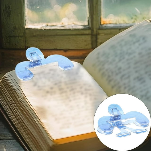 AKEGAMN Liquidation! Support de Page de Livre Pince à Livre Pince de Lecture Transparente Accessoires de Lecture pour le Journal du Journal Manuel Document Manipulation de Matériel Sans Effort : la Pince à Livre Maintient une Veille