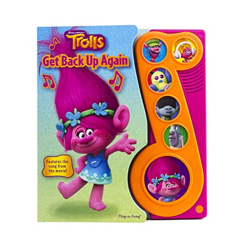 Pre-Owned DreamWorks Trolls - Get Back Up Again Little Music Note Sound Book - Play-a-Song - PI Kids Paperback - USED