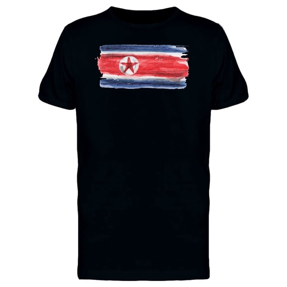 Brush Painting Of North Korea T-Shirt Men -Image by Shutterstock, Male XX-Large