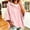 Pink, variant on Njagoc3 Womens Oversized Sweatshirts Solid Color Hooded Batwing Sleeve Sports Pullover Fall Winter Top