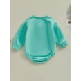 thumbnail image 4 of Bagilaanoe Newborn Baby Girl Boy Oversized Romper Sweatshirt Long Sleeve Bodysuits Letter Embroidery Pullover 6M 12M 18M 24M Infant Casual Tee Tops, 4 of 8