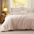 thumbnail image 2 of Juego de Edredón Bedsure King Extra Grande Rosa Claro 3 Piezas, 2 of 7