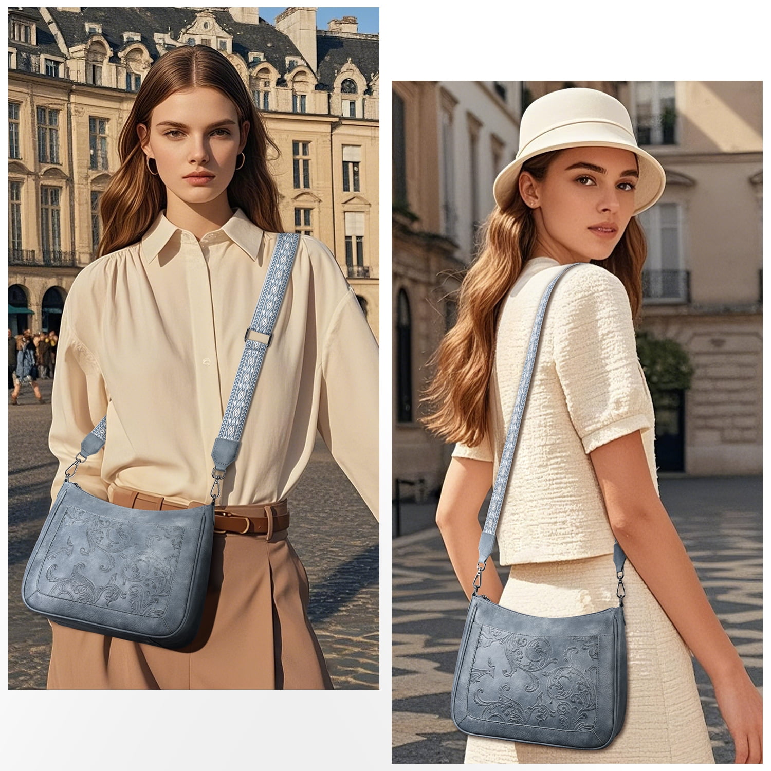 [Mother’s Day Gift Present] APHISON Casual Crossbody Bags for Women, Adjustable Strap Shoulder Bag Travel Bag for Concerts Sports Events Festivals