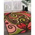 thumbnail image 3 of Ahgly Company Machine Washable Indoor Rectangle Transitional Light Brown Area Rugs, 5' x 8', 3 of 7