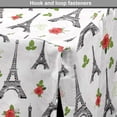 thumbnail image 4 of Eiffel Tower Dog Crate Cover, Repetitive Romantic Pattern with Parisian Landmark Building and Rose Flowers, Easy to Use Pet Kennel Cover for Dogs, 35" x 23" x 27", Multicolor, by Ambesonne, 4 of 6