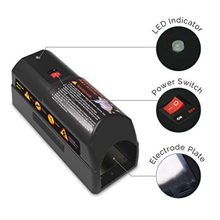Aspectek Electronic Rat Trap丨Rodent Zapper Killers 丨Rodent, Mice and Squirrels Exterminator丨Indoor Use -Safe, Humane and Clean