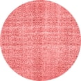 thumbnail image 1 of Ahgly Company Indoor Round Abstract Red Contemporary Area Rugs, 3' Round, 1 of 4