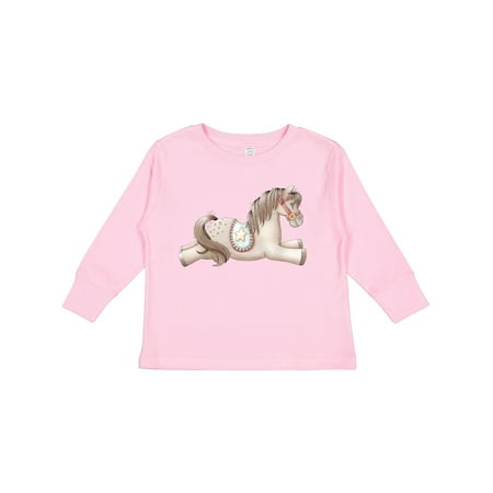 

Inktastic Little Brown Pony Gift Toddler Boy or Toddler Girl Long Sleeve T-Shirt