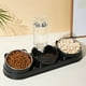 thumbnail image 5 of Comedero para Gatos y Perros Dos En Uno | Plástico Negro | Protección de Cuello Inclinada a 15° | Material Seguro para Alimentos | 300 G | Incluye 2 Comederos para Gatos y 1 Botella, 5 of 6